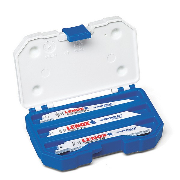 Reciprocating Saw Blade Kit, General Purpose, 6 in Length, 3/4 in Width, 0.035 to 0.05 in Thickness, 6/14/18 TPI
