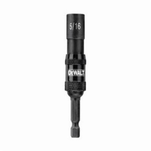 Nut Setter, Magnetic Pivoting, 5/16 in Drive, Hex Shank, 3-1/2 in Overall Length, Alloy Steel