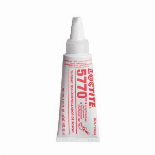 Thread Sealant, 1-Part High Temperature Medium Strength, Series: 5770™, Tube Container, 50 mL Container, Off-White, Mild Odor/Scent, -65 to 500 deg F, 1.2717 Specific Gravity, 0.0005 g/L VOC, 30000 to 90000 cPs Viscosity, Bonds To: Metal