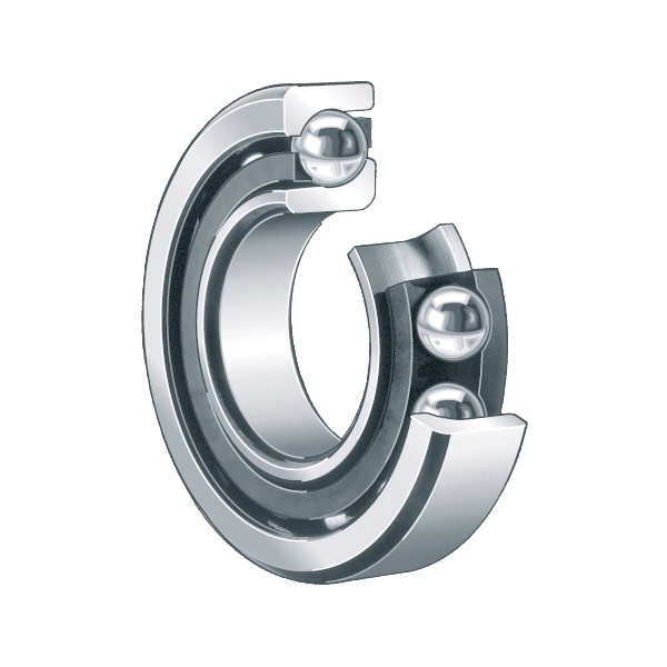 Angular Contact Ball Bearing, Series: 73-B, 25 mm Bore, 62 mm OD, 1 Rows, 17 mm Width, 40 °Contact Angle, Open Closure, 28000 N Load, Polyamide Cage, 14300 rpm Maximum
