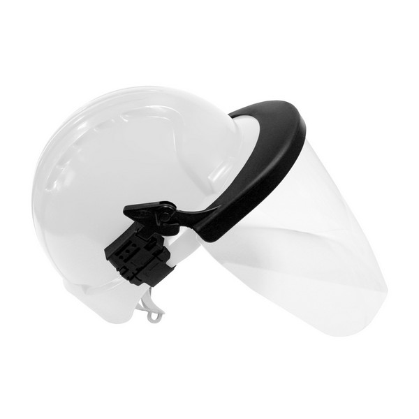 Hard Hat Adapter, Series: Surefit™, For Use With: Surefit™ Safety Visors and Surefit™ Contour Ear Muffs, Clear