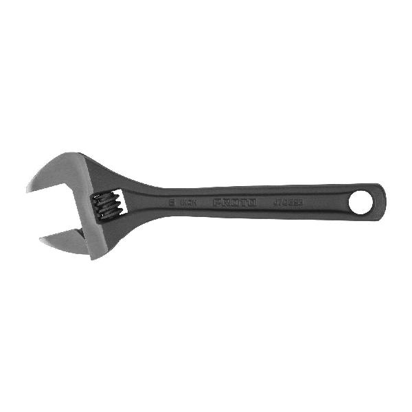Wrench, Non-Insulated Standard, Adjustable Wrench, 15/16 in Wrench Opening, 6-11/32 in Overall Length, 1-1/32 in Jaw Width, Alloy Steel Jaw, Ergonomic/Plain Grip Handle, Alloy Steel Body, Tether Ready: Yes, Specifications Met: ASME B107.105, Measurem