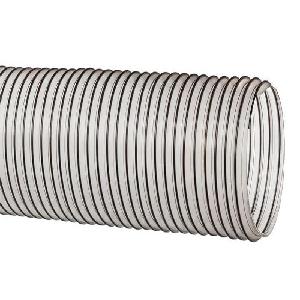 Ducting Hose, Material Handling, Series: URE-CL, Hose End Style, 8 in ID, 8.33 in OD, 25 ft Length, 14 PSI Working, -65 to 225 F, Polyurethane, Clear, Domestic