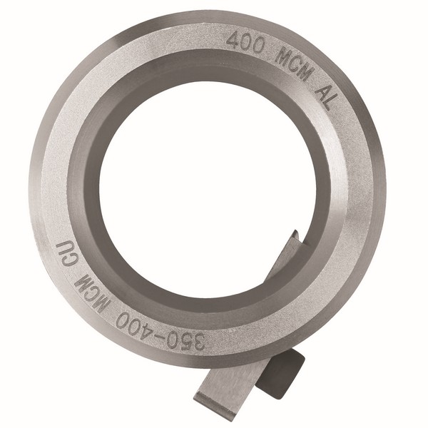 Cable Stripper Bushing, Quick-Release, For Use With: DCE151 Cordless Cable Stripper, 400 kcmil Aluminum, 350 to 400 kcmil Copper Cable, 0.838 in ID 70 mil THK Jacket, XHHW AL Cable