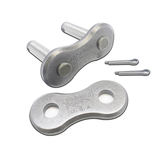 Cottered Connecting Link, 1 Inch Pitch, 80H Chain, Carbon Steel