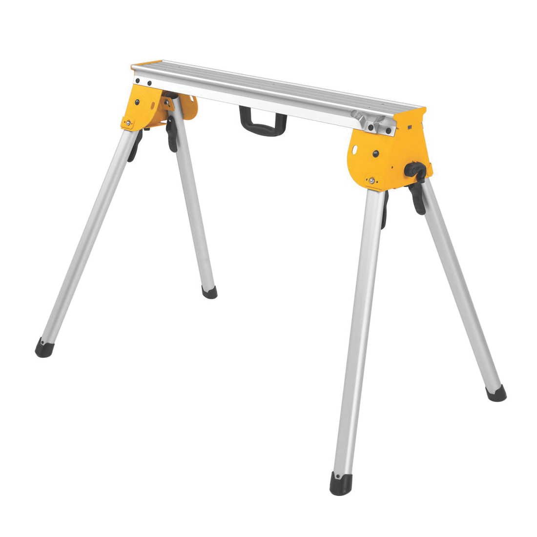 Miter Saw Stand, Heavy Duty, For Use With: Miter Saw, 32 in H x 36 in W Extended, 7 in H x 36 in W Folded, Black/Silver/Yellow
