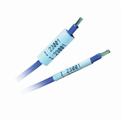 Wire Marker Sleeve, 1-Sided Blank Heat Shrink, 7 Foot Length, 3/8 Inch Width, Legend: Blank, 12 to 4 AWG Wire, Black on White, B-342 Polyolefin, -94 to 267 °F, For Use With: BMP®21 PLUS Portable Label Printer