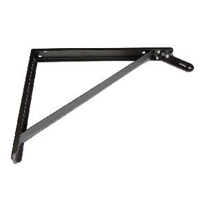 Fan Mounting Bracket, Adjustable, For Use With: Circulation Fans Up to 24 in and Smaller Fans, Specifications: 13 x 16 in, Stainless Steel, Metallic, Import