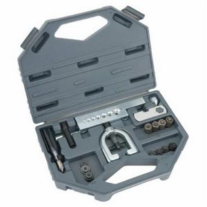 Flaring Tool Combination Kit, 17-Piece, 9-1/2 in Overall Length, Material Application: Aluminum, Copper and Soft Steel