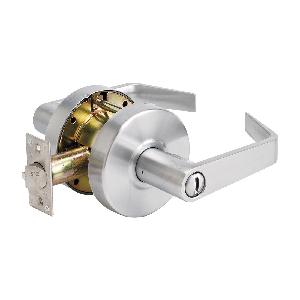 Cylindrical Lever Lockset, Commercial Grade, Series: SLC, Heavy Duty Lockset Performance Strength, Lockset Function: Privacy, T-Strike Strike, 1-7/8 x 4-7/8 in Strike Dimension, Grade: 2, 2-3/4 in Backset, 6 Pins, 2 Keys, Different Keying, For Door T
