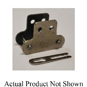 Connecting Link, Double Pitch Standard, C2060H Chain, 1-1/2 in Pitch, 1.224 in Overall Width, 0.235 in Pin Dia, 0.677 in H Link Plate, 0.126 in THK Link Plate, Carbon Steel