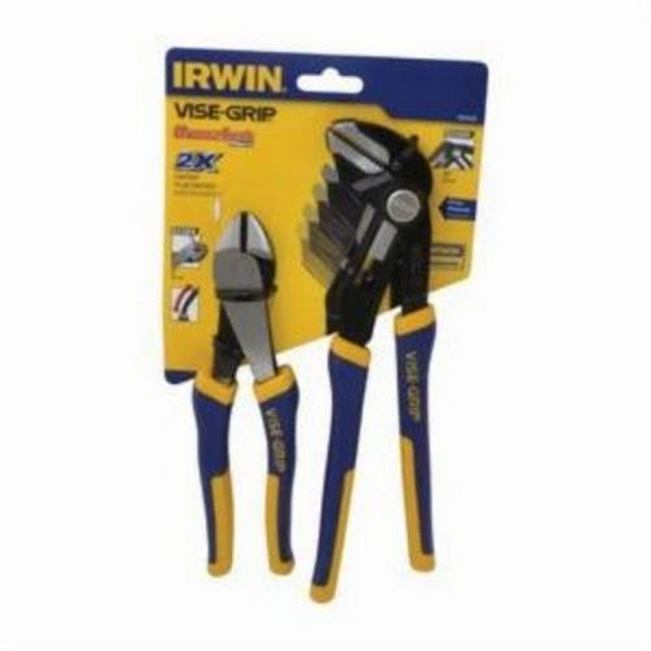 Plier Set, Series: Traditional, Groove Lock Pliers, 2 Piece, Steel
