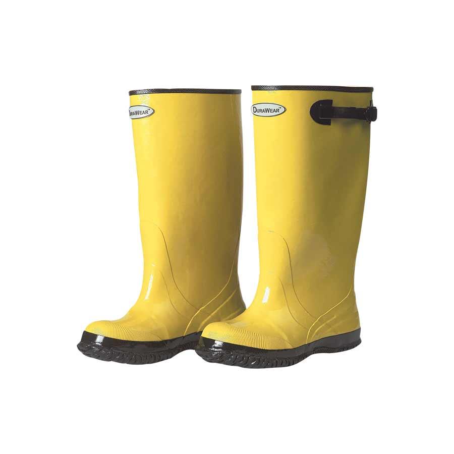 Boot, Top Strap, Series: 1510, SZ 10 Size, 17 in Height, Yellow, Fabric Upper, Rubber Midsole, Resists: Slip
