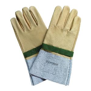 Gloves, 9 in Size, Silicon Leather, 12-19/32 in Length