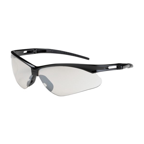 Protective Glasses, Dual Lens Lightweight, Series: Anser™, Unisex, Universal, Anti-Scratch Lens Coating, Indoor/Outdoor Lens, Semi-Rimless Frame, Black Frame, Nylon Frame, Polycarbonate Lens, 99.9% UV Protection, Bayonet Temple