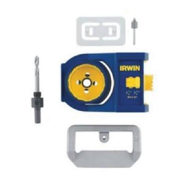 Door Lock Installation Kit, 7 Piece, For Use With: All Interior and Exterior Doors, Blue