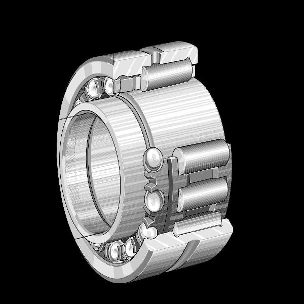 Needle Roller/Angular Contact Ball Bearing, Double Direction, Series: NKIB, 55 mm Bore, 80 mm OD, 38 mm Width, 100000 N Load, 7300 rpm Maximum, -30 to 120 °C