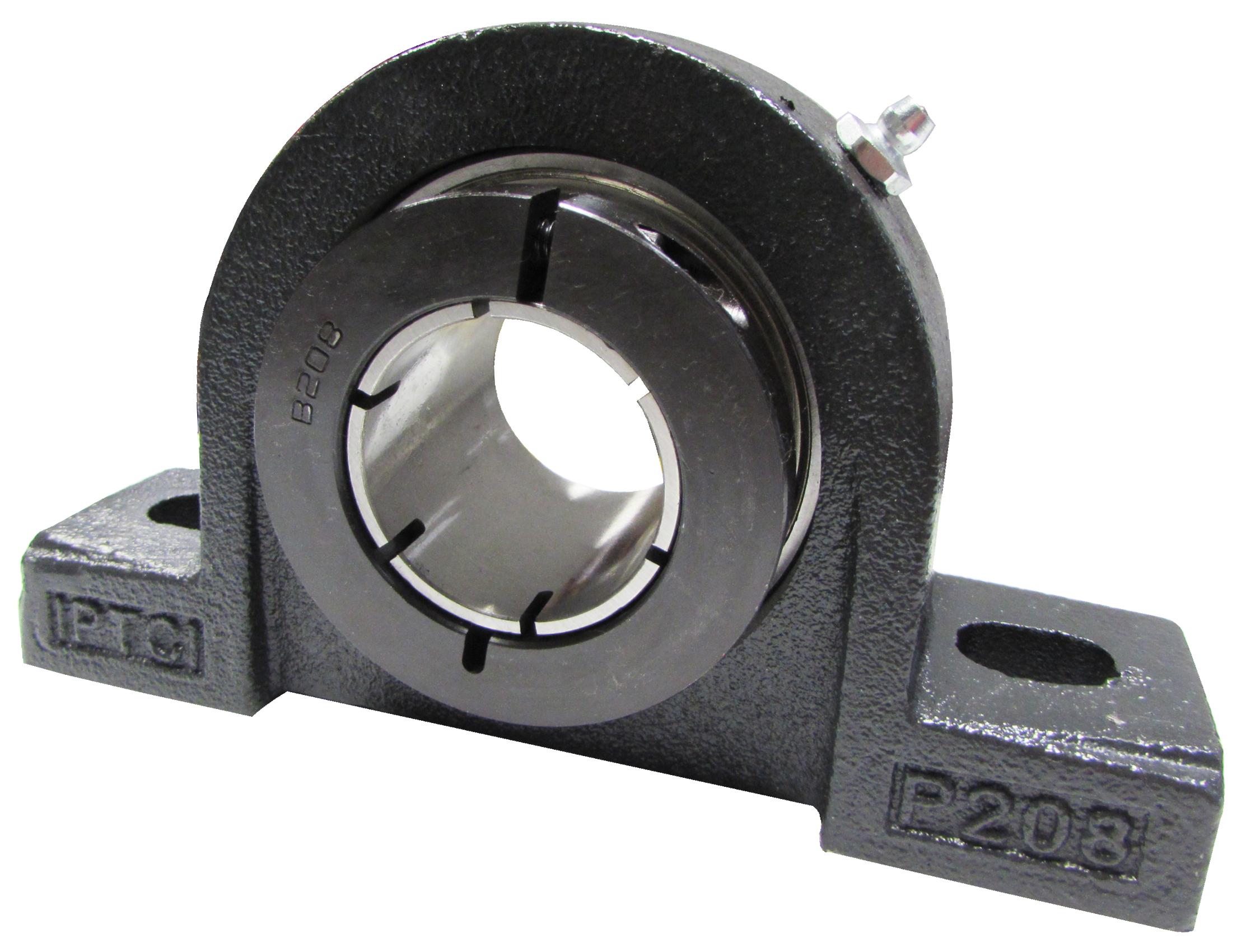 Pillow Block, Standard Duty, Series: BUCNPPL, 1.25 in Bore, 161 mm Overall Length, 45 mm Overall Width, 165 mm Overall Height, Ball Bearing Mounting, Set Screw Locking Device, Dual Seal, Cast Iron, Nickel Plated