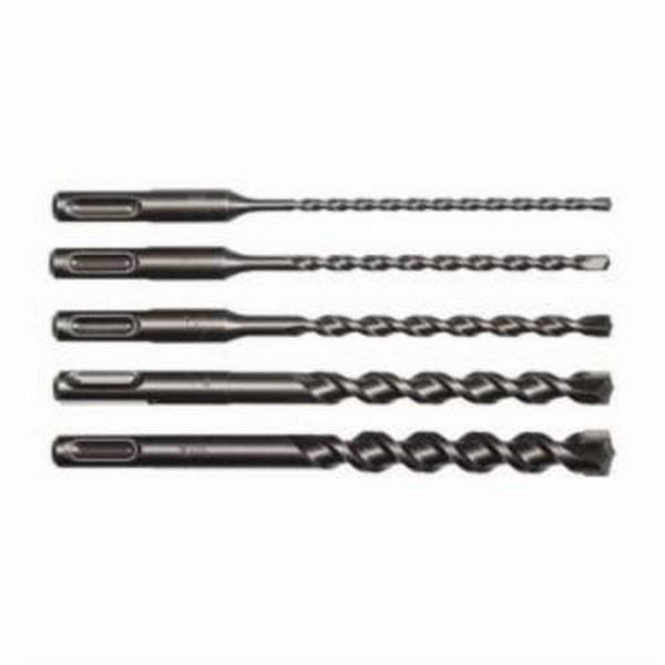 Masonry Drill Set, Rotary, Series: SpeedHammer Power™, Imperial System of Measurement, 5/32 in Minimum Drill Bit Size, 1/2 in Maximum Drill Bit Size, 5 Piece, Carbide, Uncoated