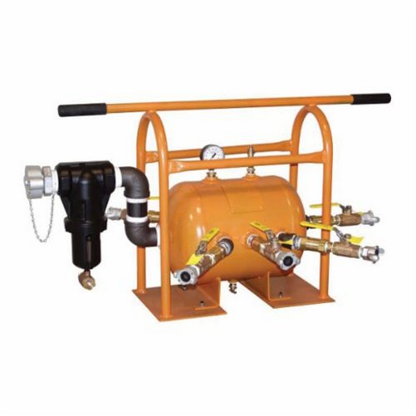 Air Receiver Manifold Assembly, 2 Inch Valve, 200 psi, 40 Inch Width, 32 Inch Depth, 24 Inch Height, Steel