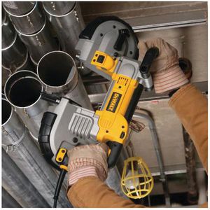 Band Saw, Deep Cut Heavy Duty, Bare Tool, Cutting Capacity: 5 in Round, 5 x 4-3/4 in Rectangular, 350 RPM Speed, 120 VAC, 10 A, Plastic Housing Material, Ergonomic/Soft Grip/D-Ring Handle, 8 ft Cord, Variable Speed Switch Control, 21 in L Dimensions