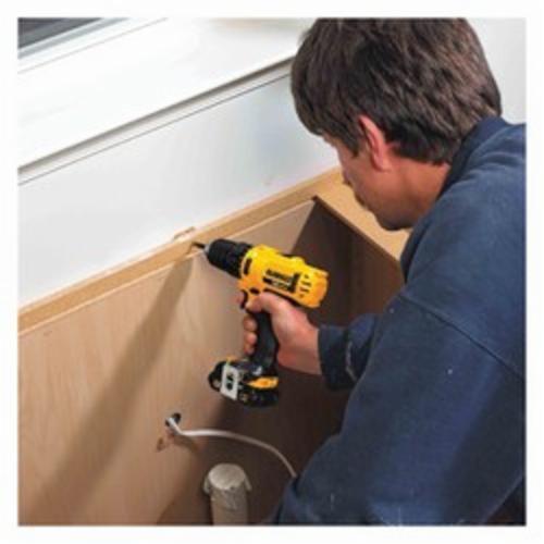 Cordless Drill/Driver Kit, Compact Lightweight, Kit Bare Tool/Kit, 3/8 in Chuck, 1-Sleeve Chuck, 0 to 400/0 to 1500 RPM No-Load, 2 Speed, 12 VDC, Lithium-Ion/Integrated Battery, 1.3 Ah Battery, Battery Included: Yes, Yellow, Trigger Switch Control, 7