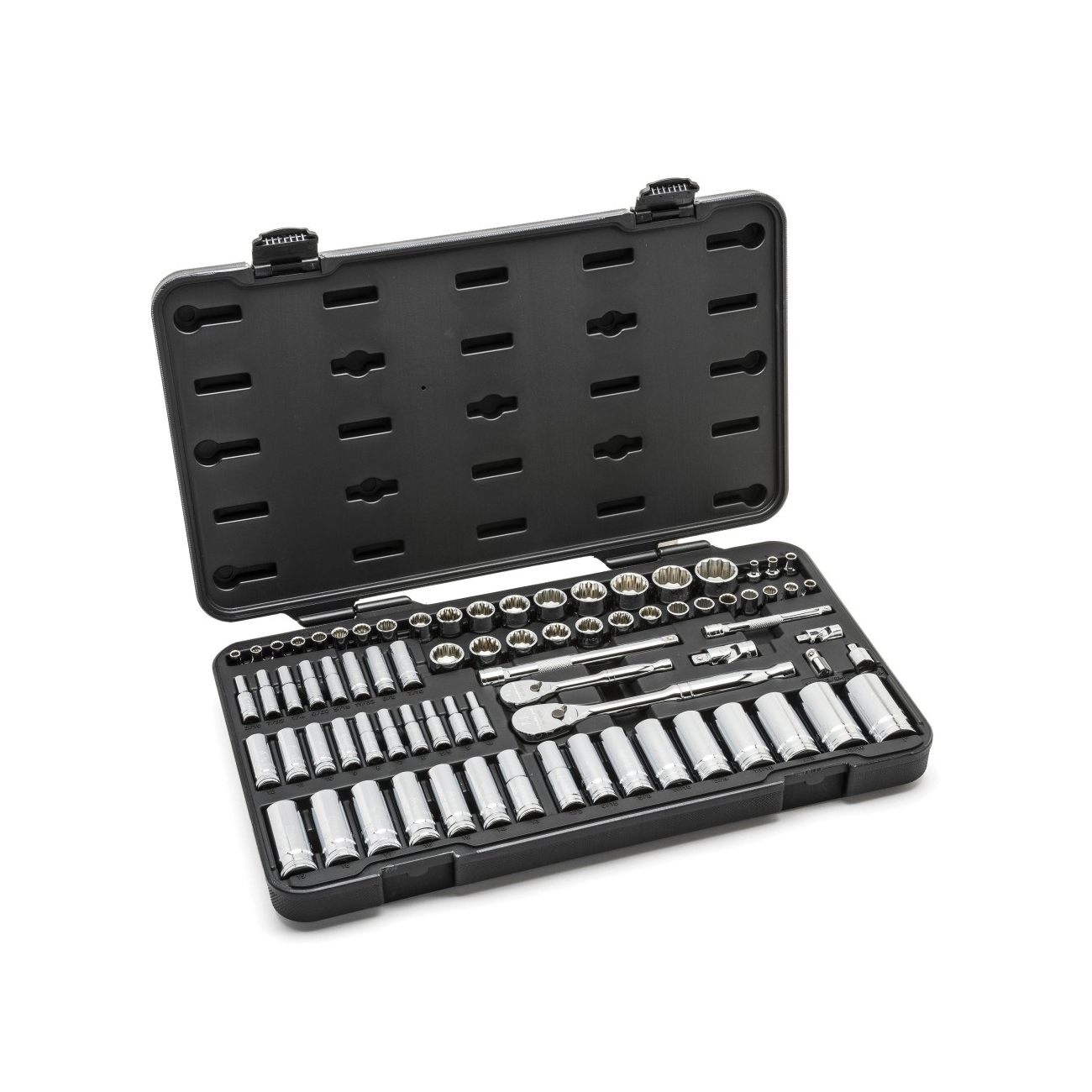 80948 76PC 1/4" & 3/8" 12 POINT MECHANICS TOOL SET GEARWRENCH