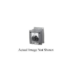 Pushbutton Control Station, Class 52 Heavy Duty, 1 Operators, 1NC-1NO ContConfiguration, Maintained ContMode, Push Button/3-Position Selector Switch Operator, Legend: HAND-OFF-AUTO, Screw Connection, NEMA A600/P600/12/13 NEMA Rating, Metal, Gray