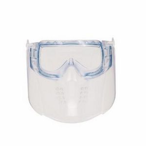 Safety Goggles/Faceshield Combination, Anti-Fog Indirect Venting, Series: Vertoggle, Clear Visor, Polycarbonate Glass Visor, 0.08 in Visor Thickness, 7-1/4 in Visor Height, 7-1/4 in Visor Width, Elastic Band Suspension