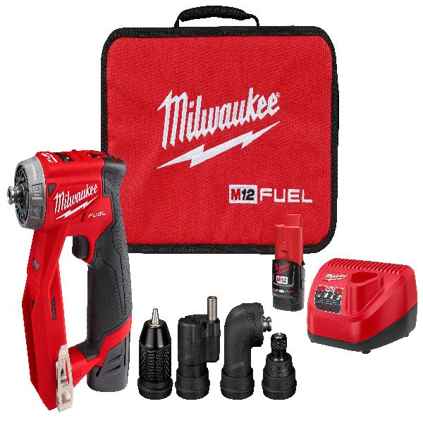 M12 Cordless Installation Drill/Driver Kit, Bare Tool/Kit: Kit, 3/8 in Chuck, Metal Chuck, 1600 RPM No-Load, 300 in-lb Torque, 12 V, CP2.0 Lithium-Ion Battery, 2 Ah Battery, Battery Included: Yes, Pistol Grip Handle, 5.12 in Overall Length, 1.8 in W