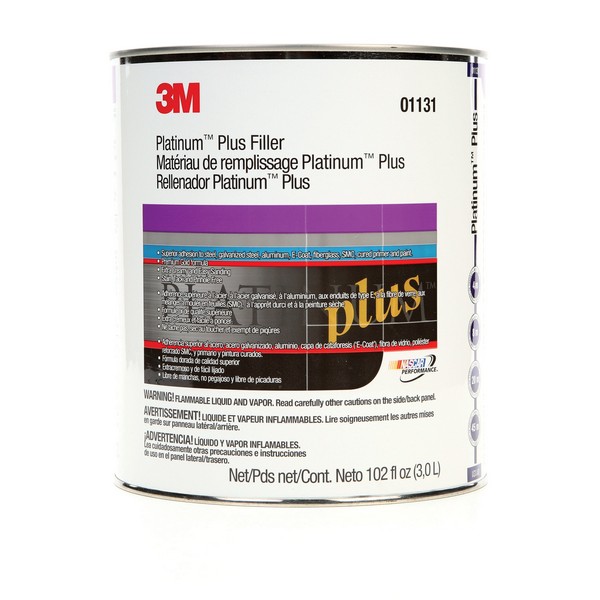 Body Filler, Lightweight, Series: Platinum™ Plus, 3 gal Container, Pail Container, Gold, Paste Form