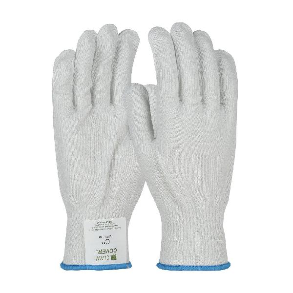 Cut-Resistant Gloves, High Performance Ultra Lightweight, Series: C2, M Size, Synthetic Fiber/Stainless Steel Palm, Synthetic Fiber/Stainless Steel, White/Yellow, Continuous/Seamless Knitwrist Cuff, ANSI Cut-Resistance Level: A5, Resists: Cut