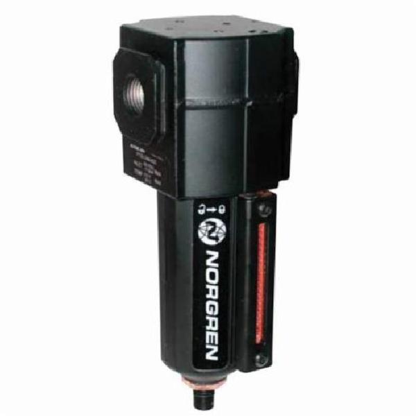 Compressed Air Filter, General Purpose Standard, Series: Excelon® Series 1 F74G, 1/2 in PTF Port, 112 scfm, 5 micron Filter, 250 psig Pressure, -30 to 175 °F, Aluminum Bowl, Aluminum