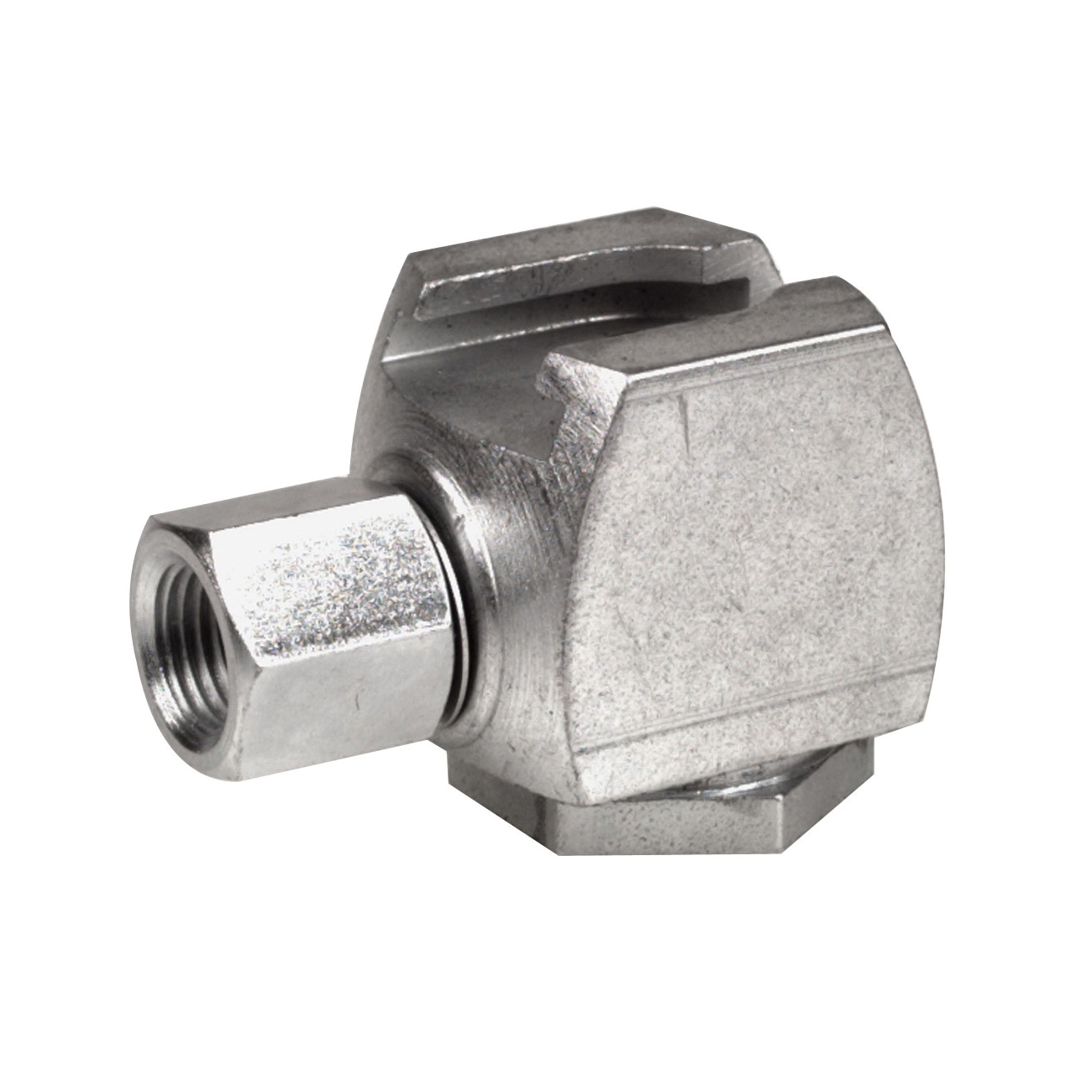 Hydraulic Coupling, 7/16-27 x 1/8 Inch, Gasket x Thread, Steel
