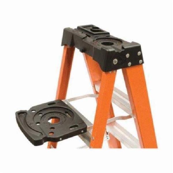 Pail Shelf, Universal, For Use With: FS4004, FS4005, FS4006, FS4007, FS4008, AS1003, AS1004, AS1006, AS1008 and FS1503 Ladders, Aluminum Frame/Plastic, Black