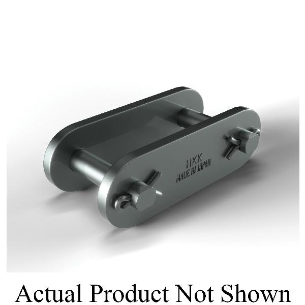 Conveyor Connecting Link, Double Pitch Spring Clip, C2050 Chain, 1-1/4 in Pitch, 0.2 in Pin Dia, 0.591 in Link Plate Height, 0.08 in Link Plate Thickness