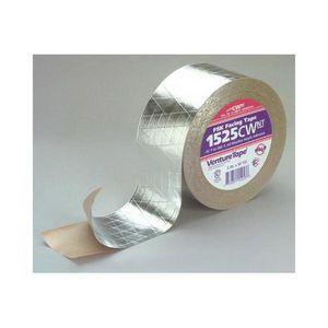 Foil Tape, Facing, Series: 1525CW, 54.68 yd Length, 2.83 in Width, 5.5 mil Thickness, Silver, Acrylic Adhesive, Foil Scrim Kraft Backing, 40 lb/in Tensile Strength, 240 °F Maximum Operating, -40 °F Minimum Operating