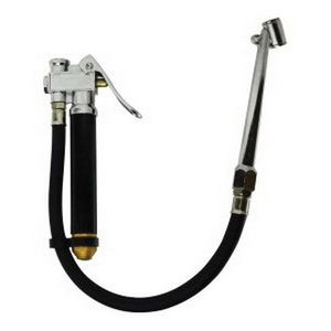 Inflator, Air Chuck, 6 Inch Dual Foot, 1/4 Inch FPT Thread, 10 to 120 psi Pressure, Rugged Zinc Cast Body/Solid Brass Gauge Bar, Import