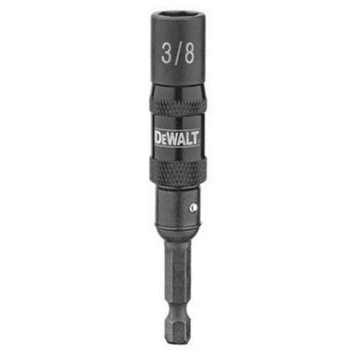 Pivoting Nut Driver, Magnetic, 7/16 in Drive, Hex Drive, 1/4 in Shank, Hex Shank, 7/16 in Hex, 3-1/2 in Overall Length, Steel, Magnesium Phosphate