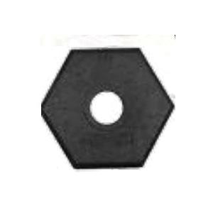 Delineator Base, Hex, For Use With: EZ-Grab™ Delineators, Specifications: 15 lb, Rubber, Black