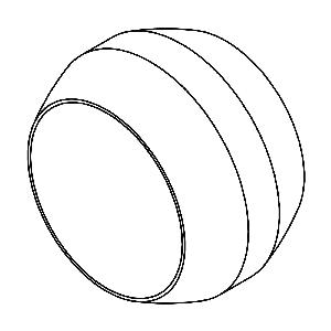 Compression Sleeve, 1/4 Inch Tube Size, Brass