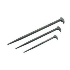 Pry Bar Set, 12 in, 16 in, 21 in Lengths Included, 3 Piece, Alloy Steel, Black Oxide