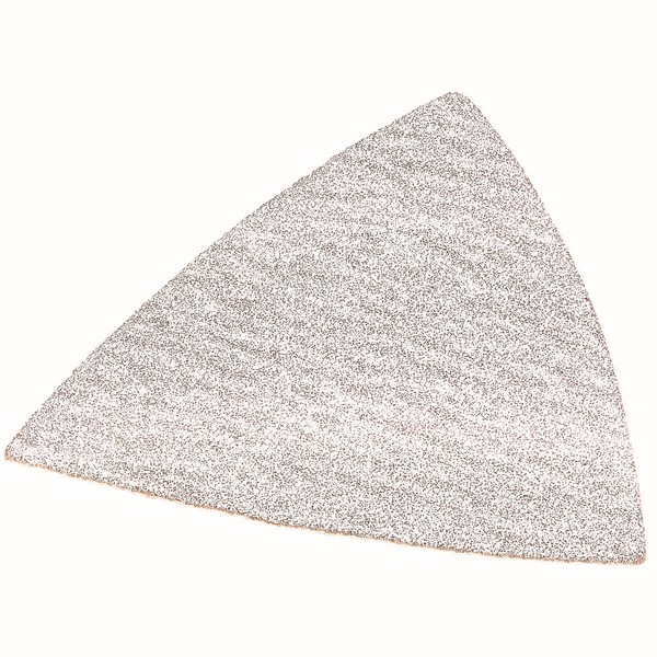 Oscillating Sanding Paper, Hook and Loop Triangle, For Use With: Sanding Platen, 3-1/8 in OAL, 80 Grit, Aluminum Oxide