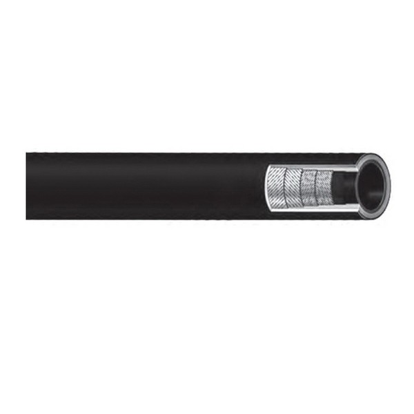 Petroleum Transfer Hose, 3 in Nominal, 3.64 in OD, 400 ft Length, 300 psi Working, -35 to 200 deg F, Nitrile Synthetic Rubber Tube/Wingprene® Synthetic Rubber Cover, Wrapped, Black, Import