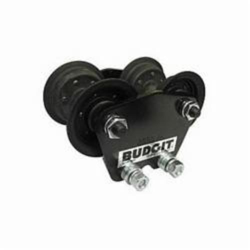Hoists Push Trolley, 4000 lb, Fits Beam Flange Width: 3-3/8 to 6 in, Fits Beam Height: 6 in, 60 in Minimum Radius Curve, Steel Wheel