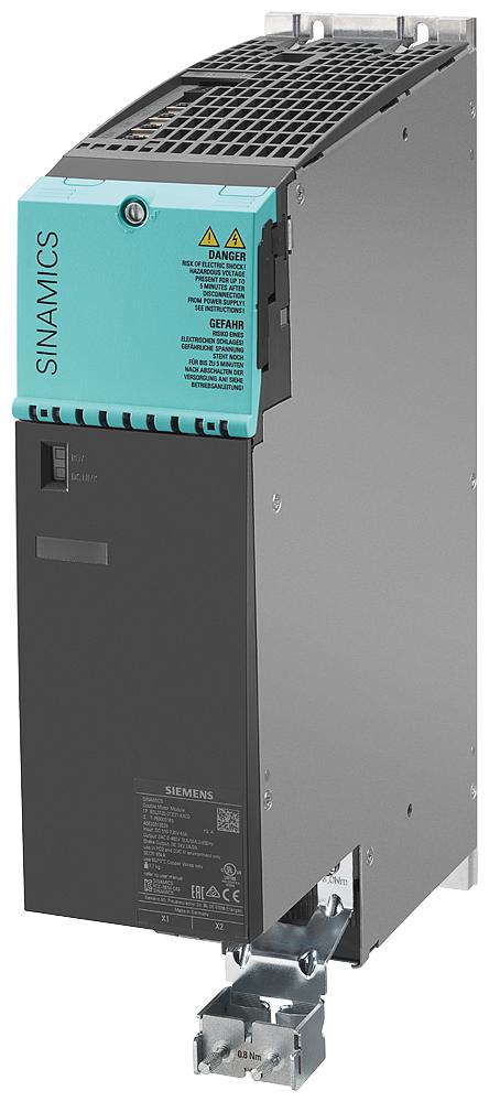 Motor Input Module, 3-Phase C-Type Double, Series: 6SL3, DC Voltage Input, 600 VDC Rating, AC Voltage Output, 400 VAC/18 A Output, 22-1/2 in L x 14-1/2 in W x 4 in H