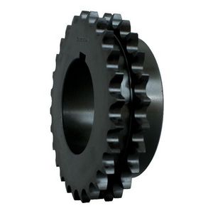 Double Roller Chain Sprocket, 36-Teeth, 3.750 Inch Max Bore Size, 12.030 Inch Outside Diameter, 80 Chain, 6.710 Inch Pitch, R1 Bushing, Steel