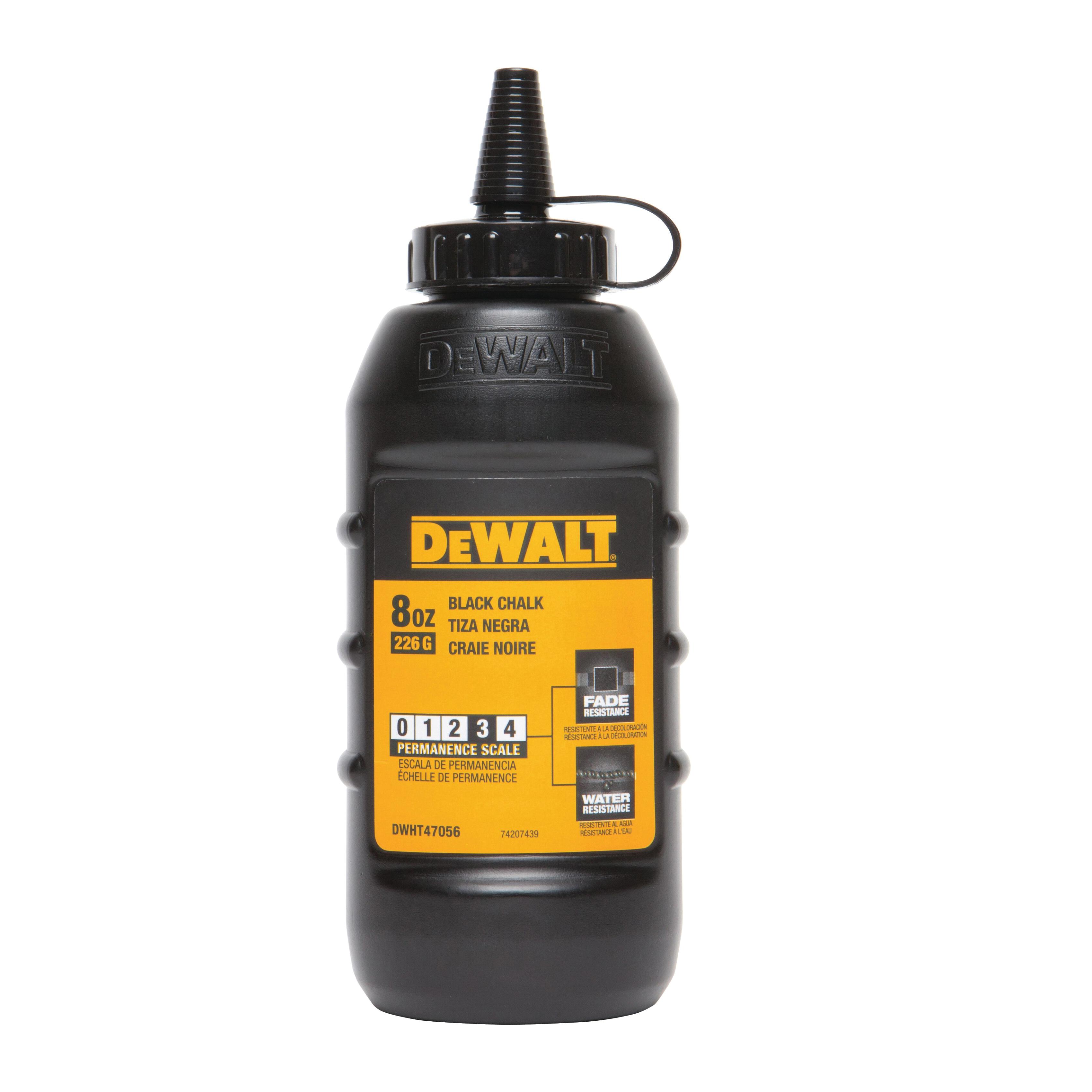 Chalk, Black, 8 oz Capacity, Bottle Package Type