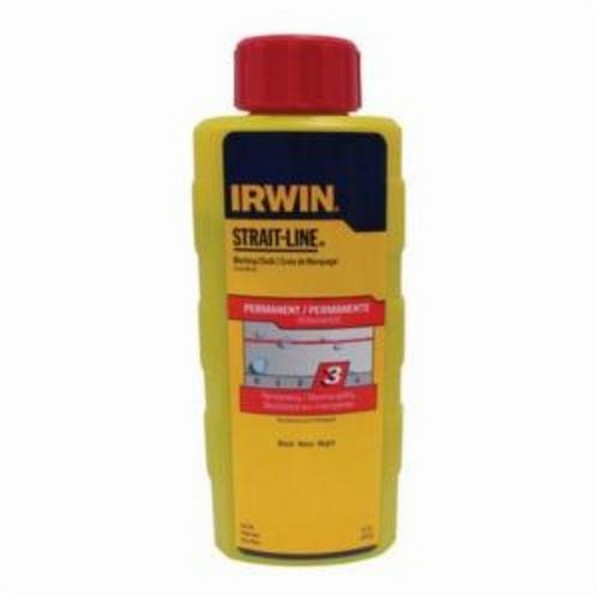Marking Chalk, Permanent, Red, 8 oz Capacity, Squeeze Bottle Package Type, Odorless Odor/Scent