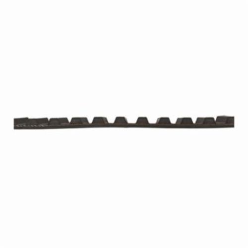 Synchronous Belt, 0.2 in Pitch, 118 in Overall Length, 0.37 in Width, -40 to 71 deg F, Trapezoidal Tooth Profile, Chloroprene, Fiberglass Reinforced, Black